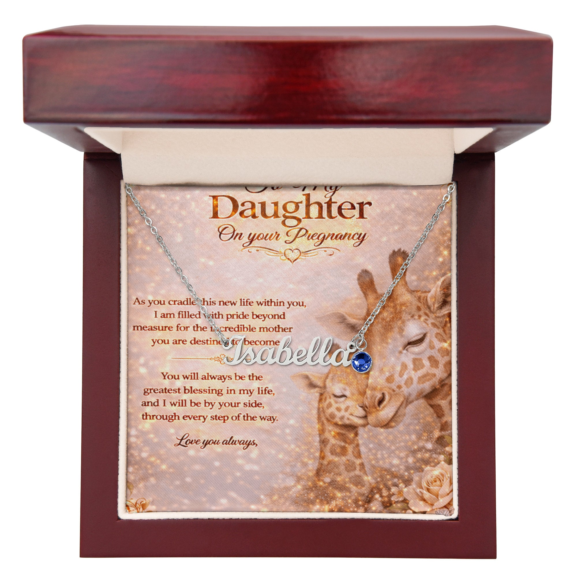 To Our Dear Daughter's Pregnancy Customized Gift Set