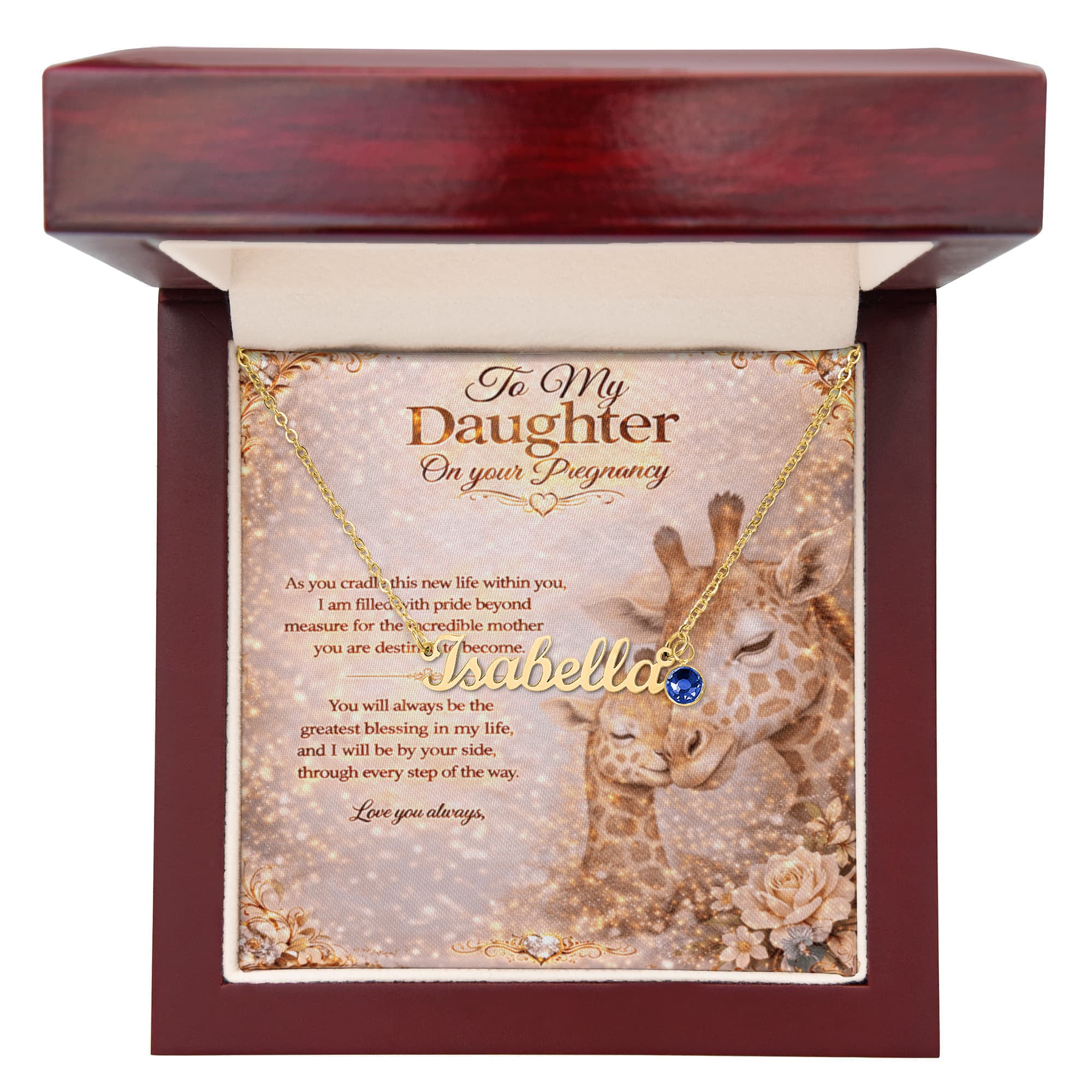 To Our Dear Daughter's Pregnancy Customized Gift Set