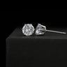 Cubic Zirconia Stud Earrings – 14k White Gold Dipped