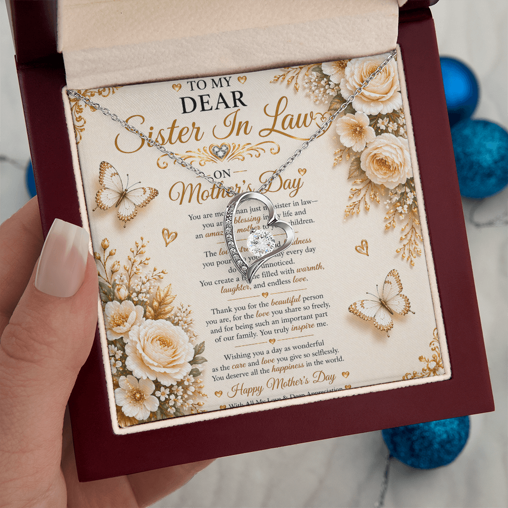 Elegant & Beauty Mother's Day Card For My Sister-In-Law Gift Set