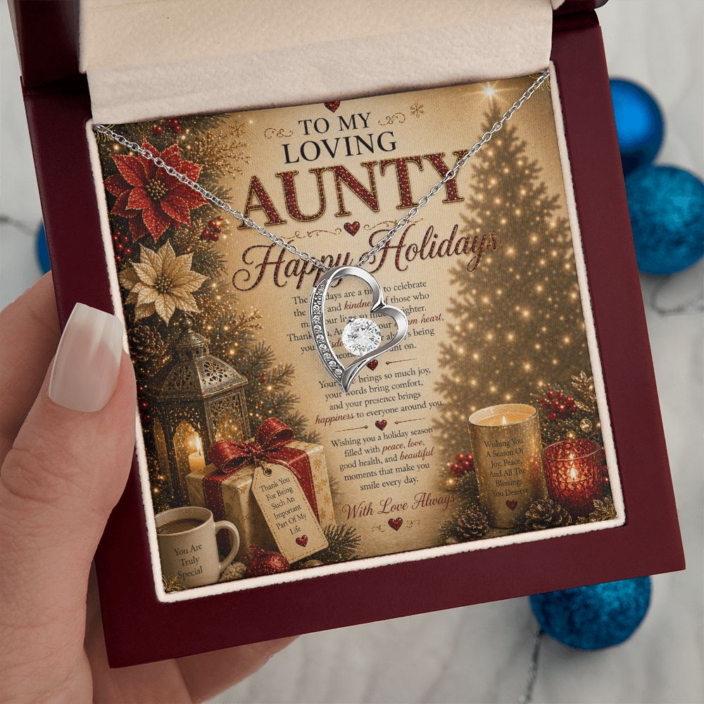 Warmth & Luxurious Holidays Wishes For Aunty Gift Set