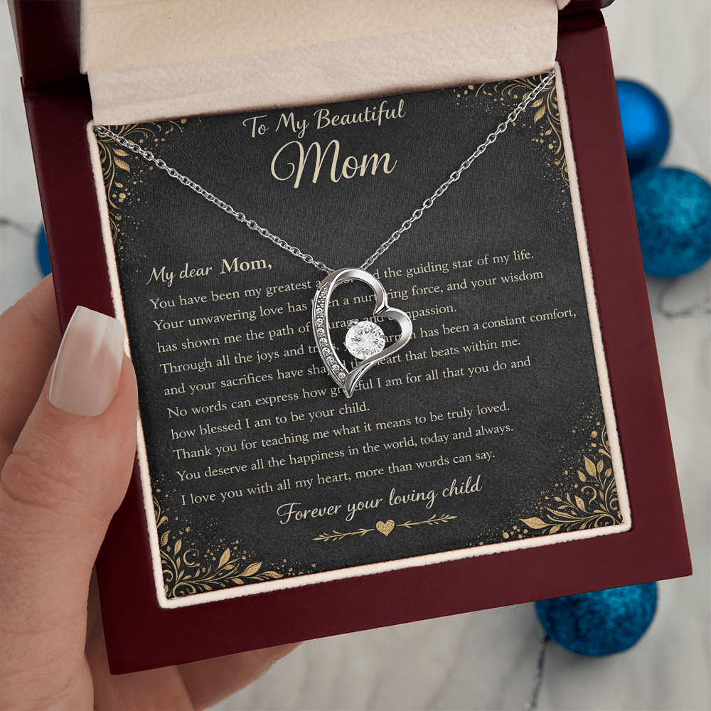 My Beautiful Mom's Gift Set – Forever Love Heart Pendant