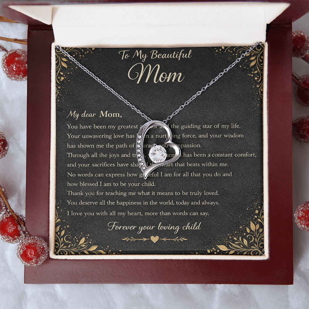 My Beautiful Mom's Gift Set – Forever Love Heart Pendant