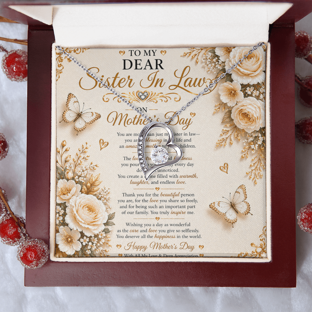 Elegant & Beauty Mother's Day Card For My Sister-In-Law Gift Set