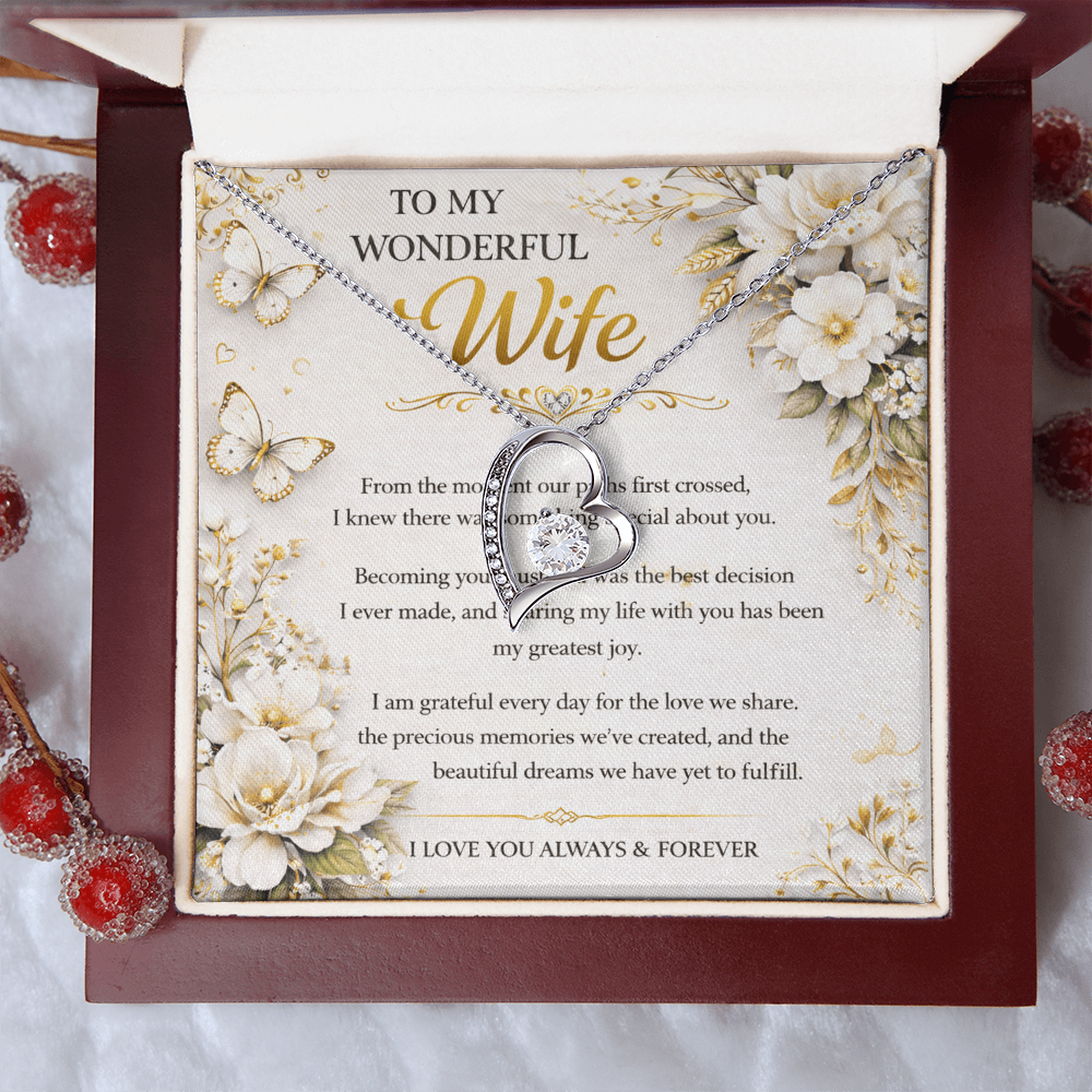 My True Wonderful Wife Necklace Gift Set