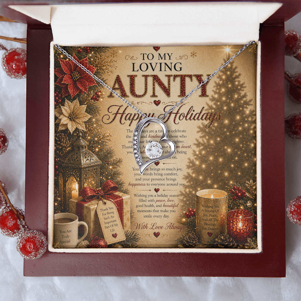 Warmth & Luxurious Holidays Wishes For Aunty Gift Set