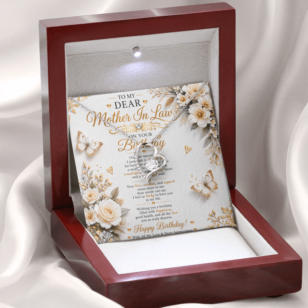 Elegant & Excellent Birthday Wishes Card For My Mother-In-Law Gift Set