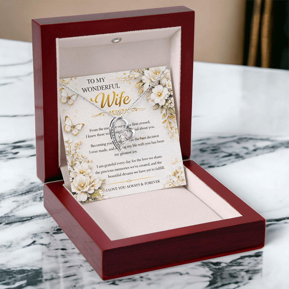 My True Wonderful Wife Necklace Gift Set