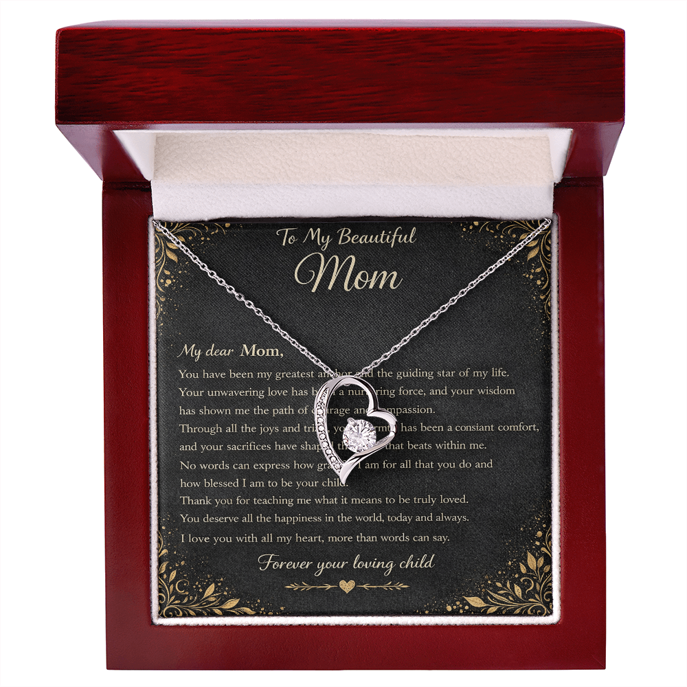 My Beautiful Mom's Gift Set – Forever Love Heart Pendant