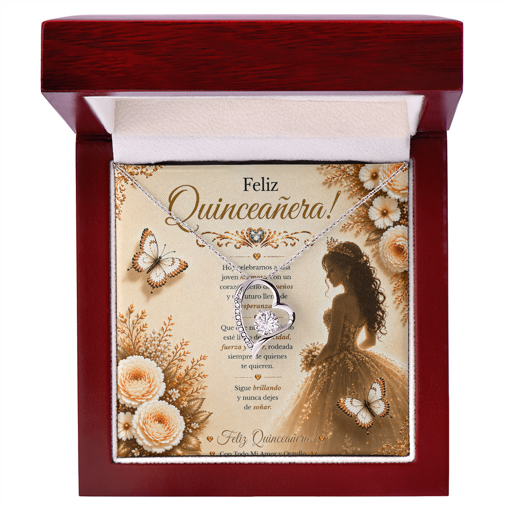 💕Feliz Quinceañera, Mi Amor — Hoy Celebramos Tu Belleza, Tu Corazón Y Todo Lo Increíble Que Eres. Con Amor, Tu Novio