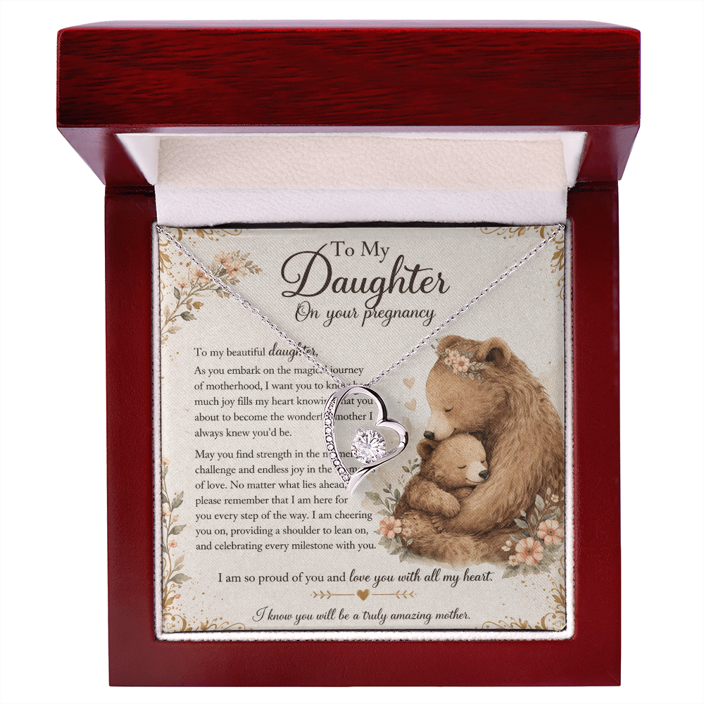 To My Beautiful Daughter's Pregnancy – Necklace Gift From Mom