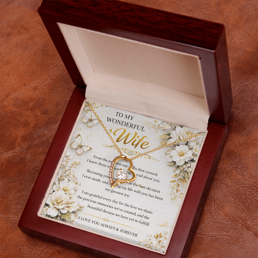 My True Wonderful Wife Necklace Gift Set