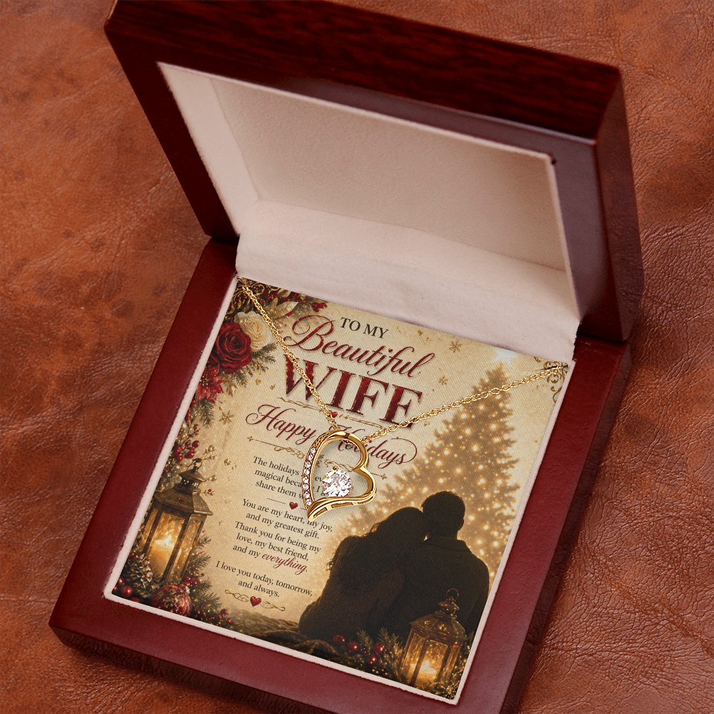 Romantic Holiday Greeting Card Scene For My Wife Set