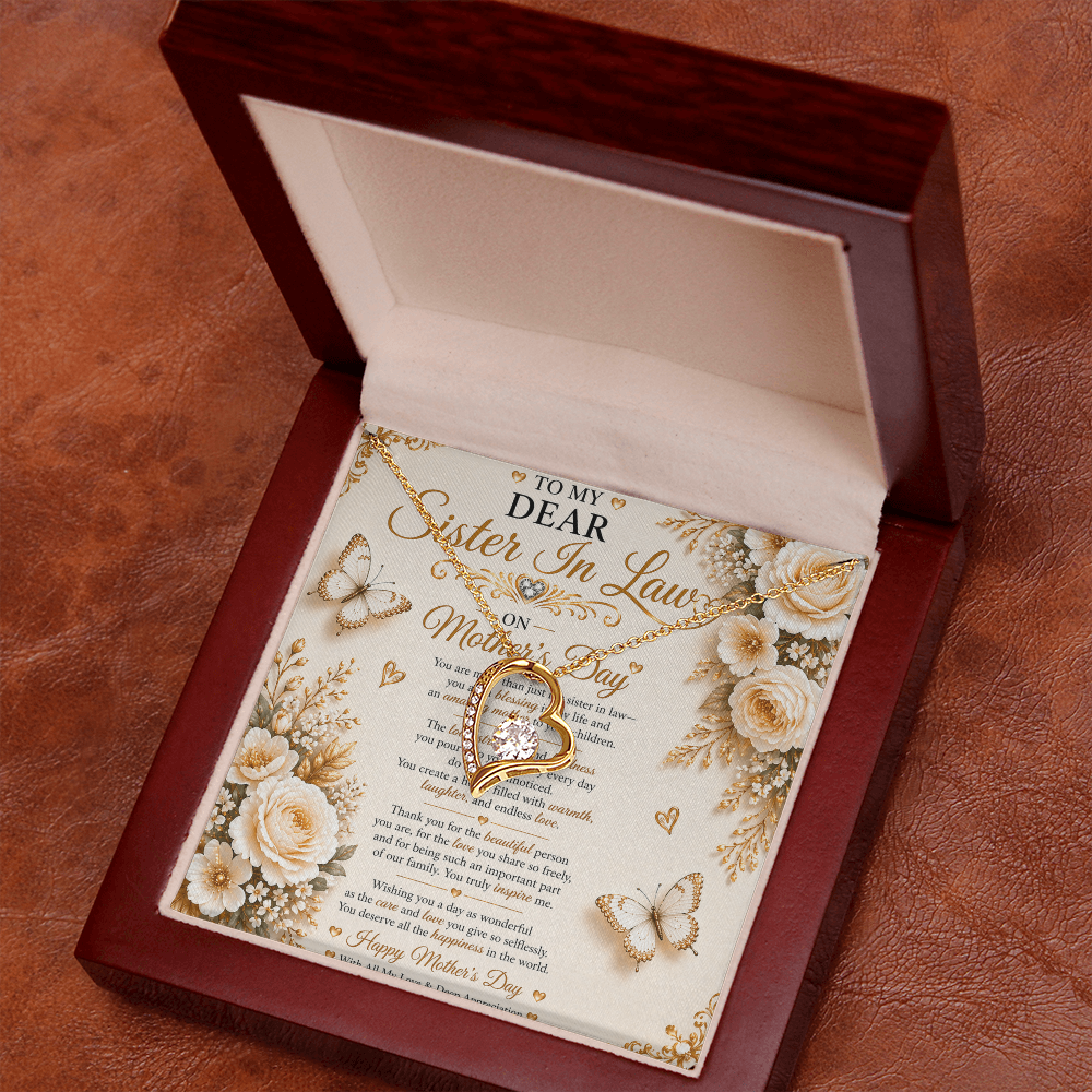 Elegant & Beauty Mother's Day Card For My Sister-In-Law Gift Set