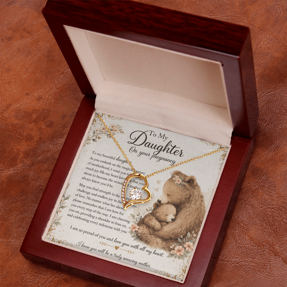 To My Beautiful Daughter's Pregnancy – Necklace Gift From Mom