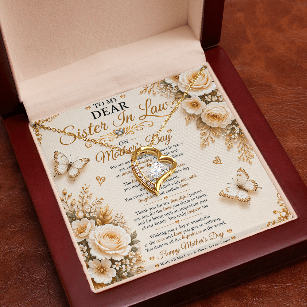 Elegant & Beauty Mother's Day Card For My Sister-In-Law Gift Set