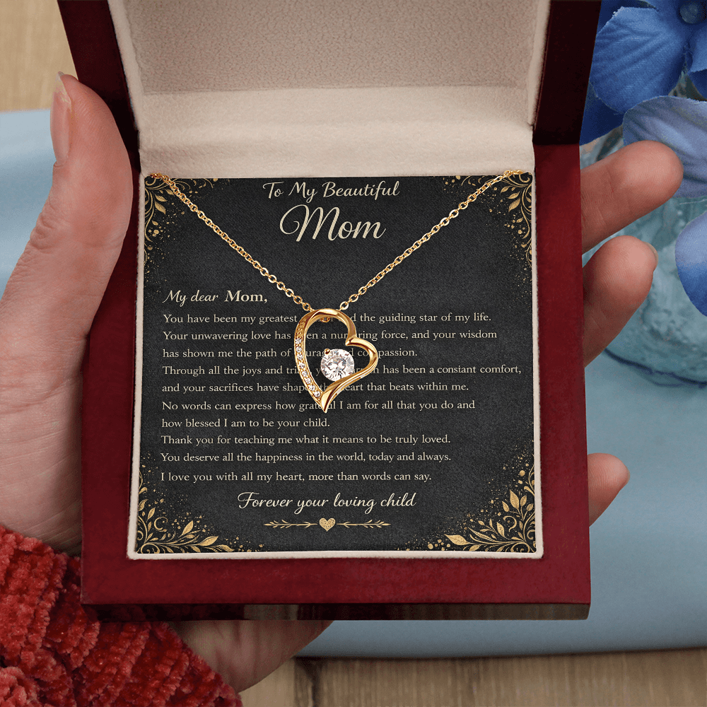 My Beautiful Mom's Gift Set – Forever Love Heart Pendant