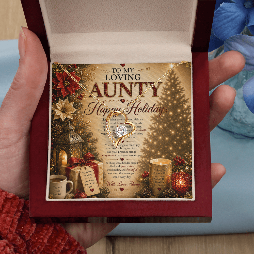 Warmth & Luxurious Holidays Wishes For Aunty Gift Set