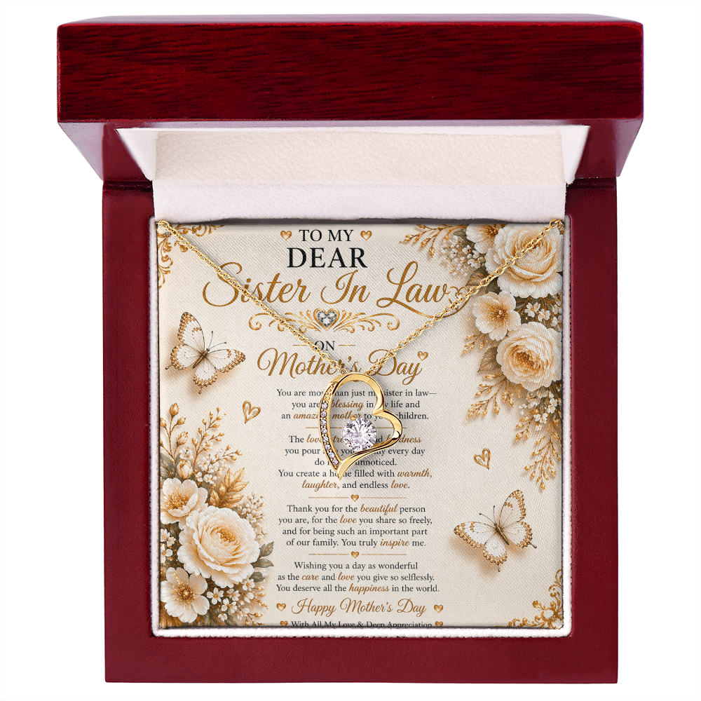 Elegant & Beauty Mother's Day Card For My Sister-In-Law Gift Set