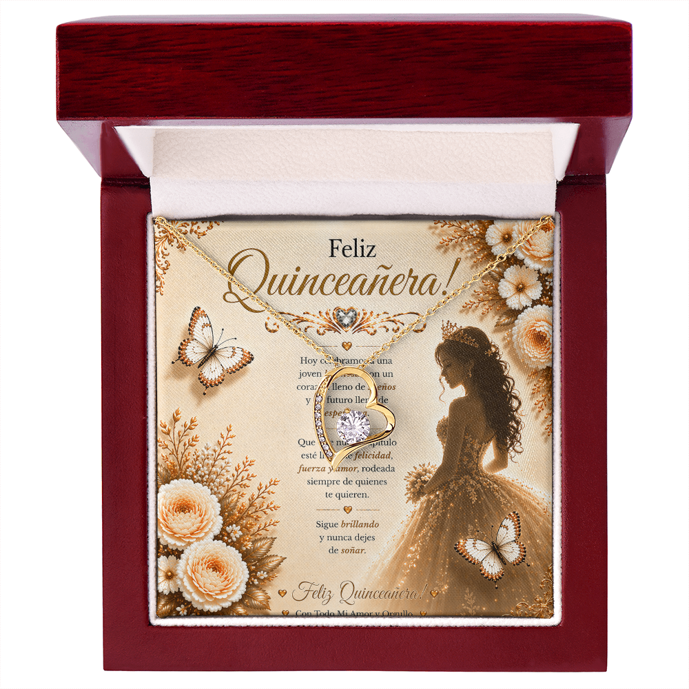 💕Feliz Quinceañera, Mi Amor — Hoy Celebramos Tu Belleza, Tu Corazón Y Todo Lo Increíble Que Eres. Con Amor, Tu Novio