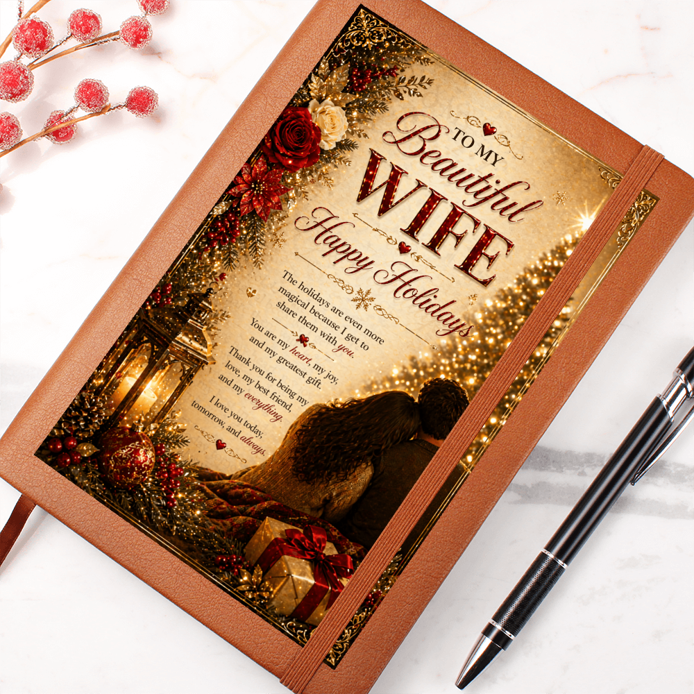 Romantic Holiday Moment By The Tree Journal