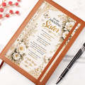 Elegant Sister Journal With Floral Accents