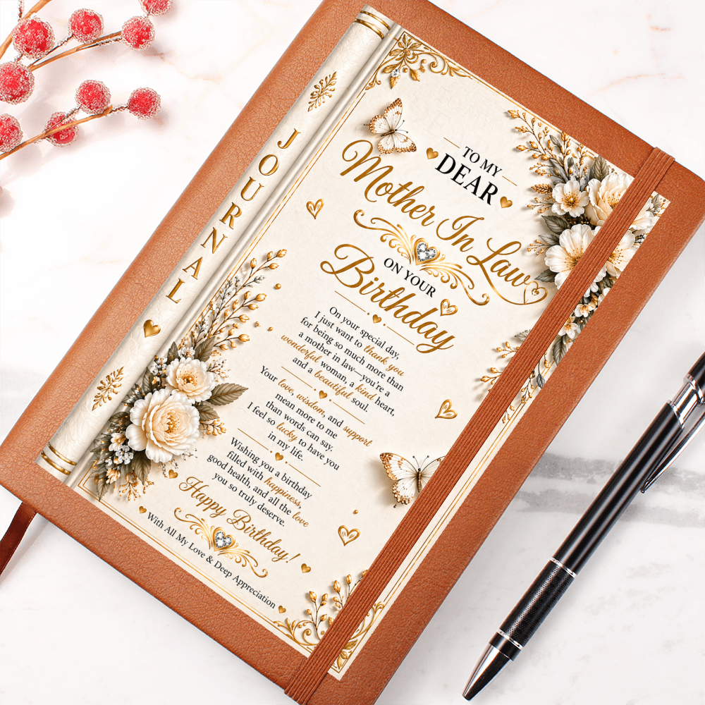 Elegant Birthday Journal For Mother-In-Law