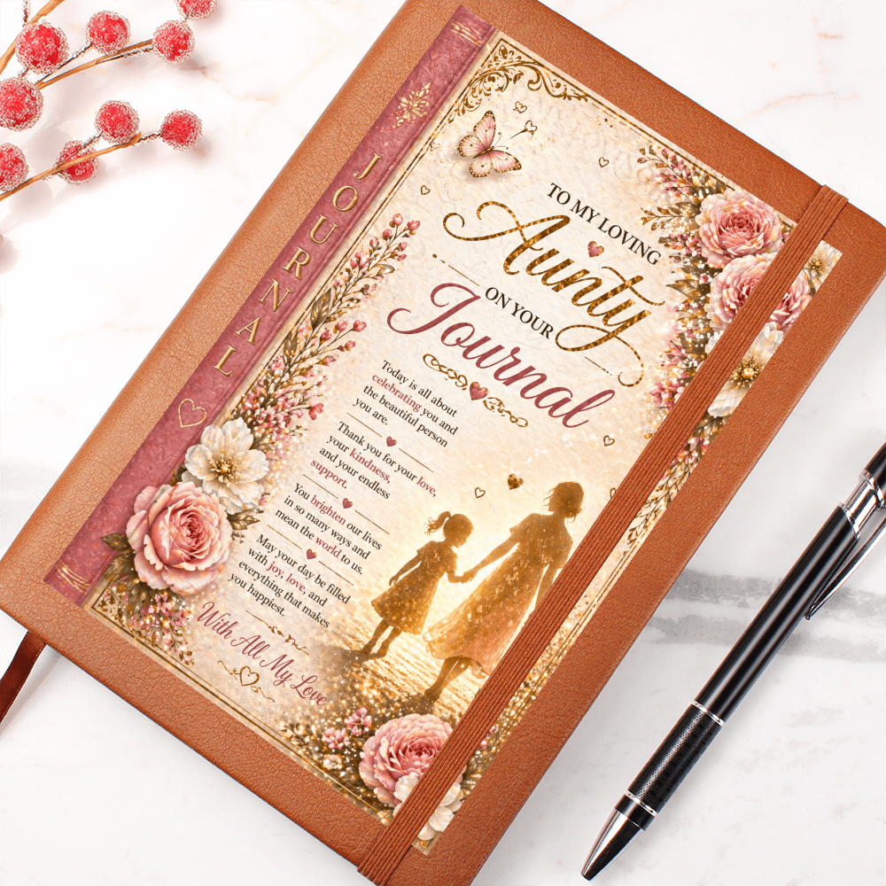 Aunty's Memory Journal Cover Design Gift