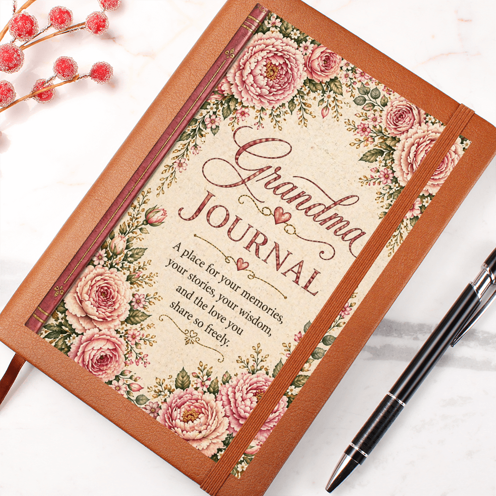Special Vintage Floral Grandma Journal Gift