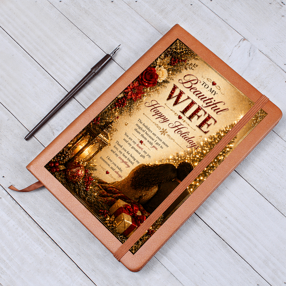 Romantic Holiday Moment By The Tree Journal