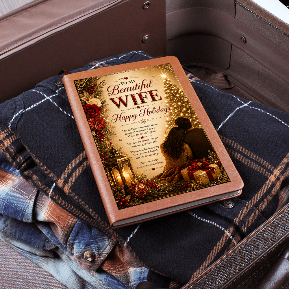 Romantic Holiday Moment By The Tree Journal