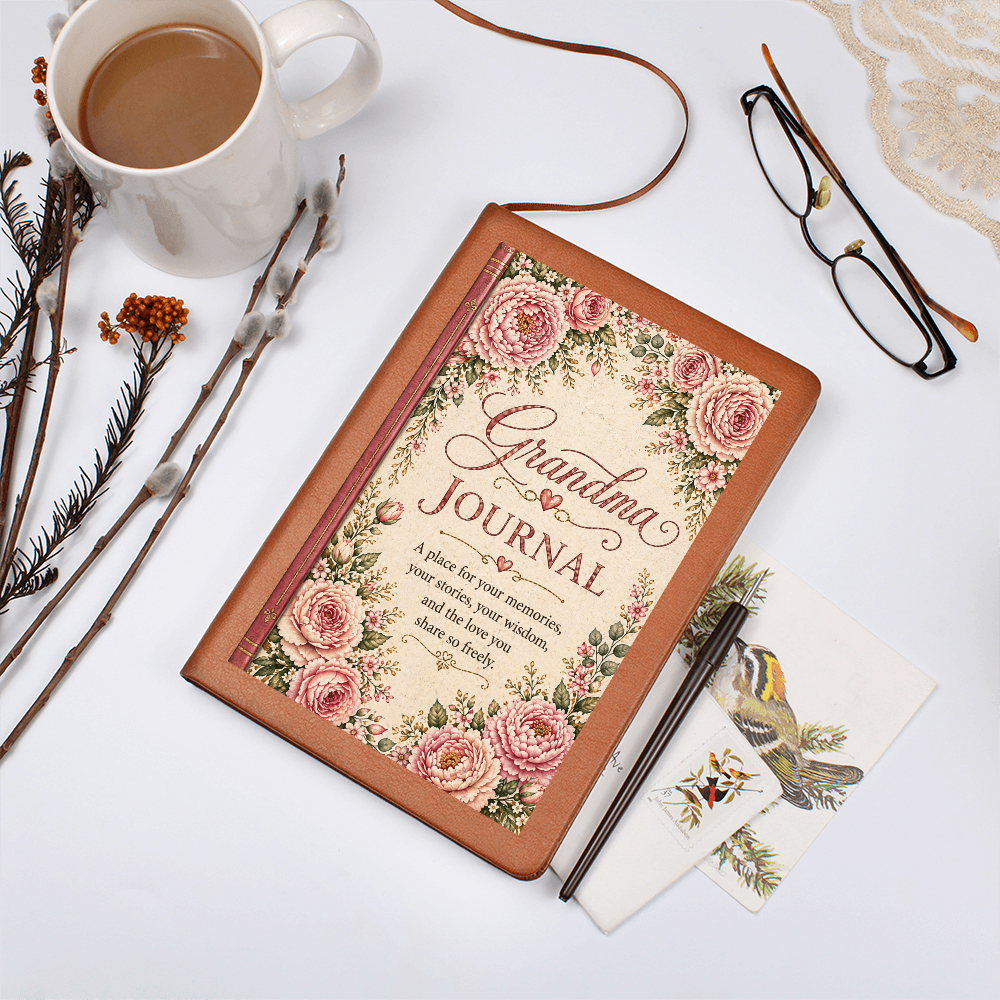 Special Vintage Floral Grandma Journal Gift