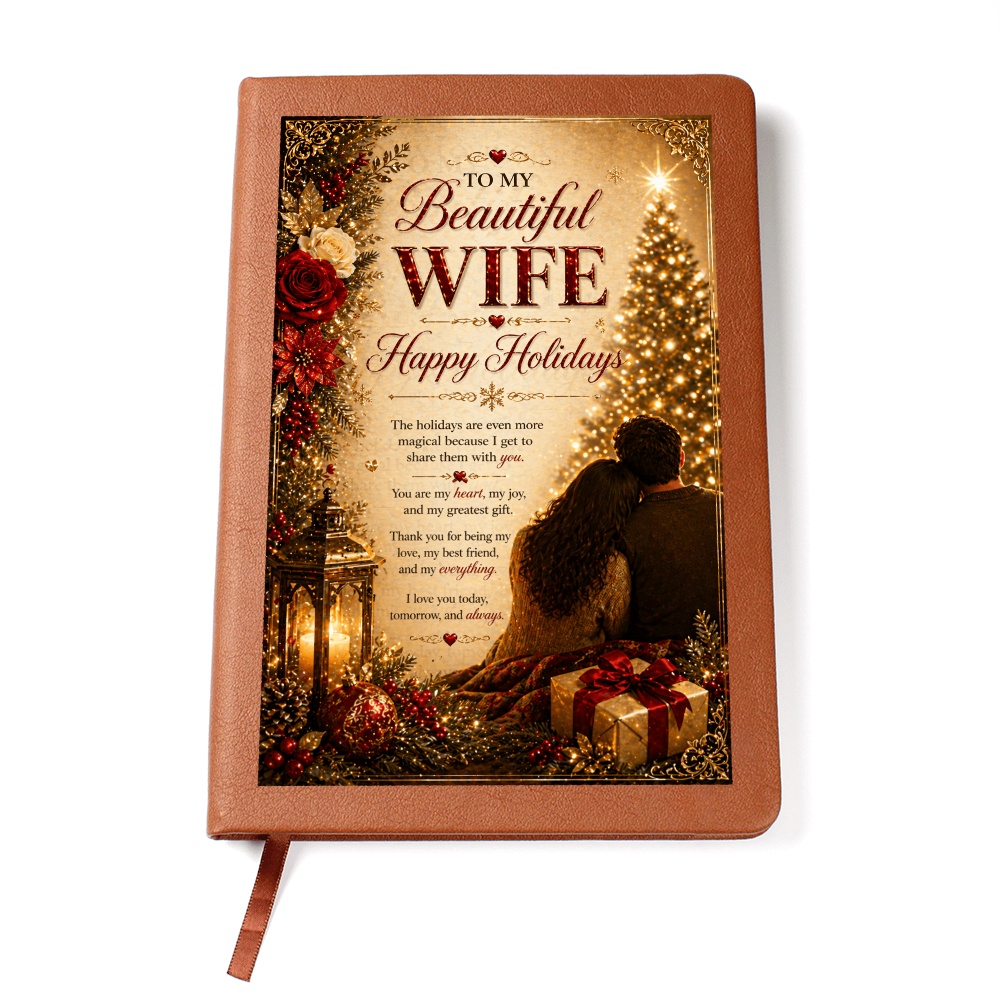Romantic Holiday Moment By The Tree Journal