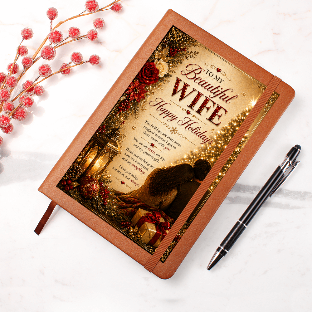 Romantic Holiday Moment By The Tree Journal
