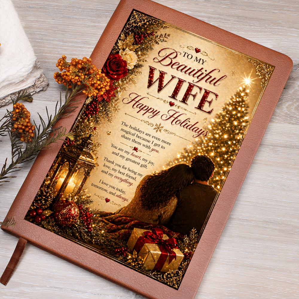 Romantic Holiday Moment By The Tree Journal