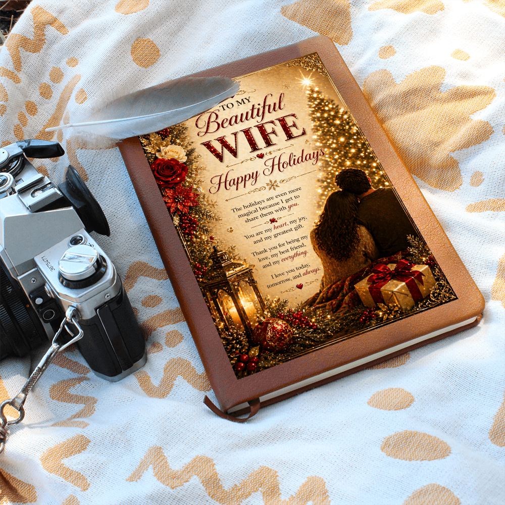 Romantic Holiday Moment By The Tree Journal
