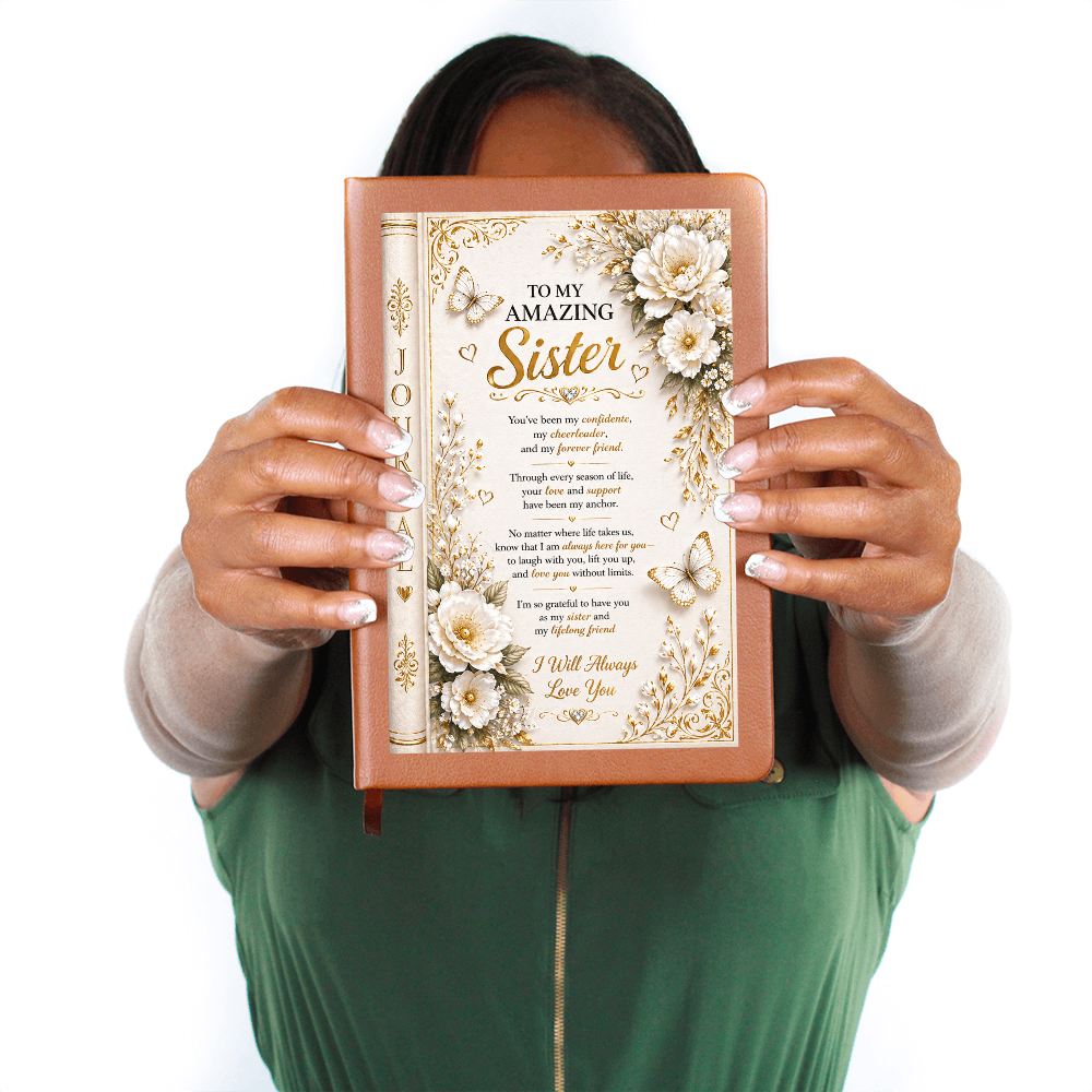 Elegant Sister Journal With Floral Accents