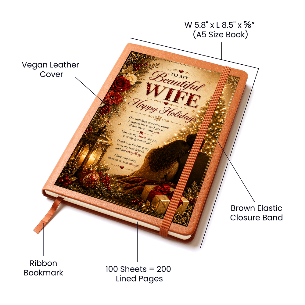 Romantic Holiday Moment By The Tree Journal