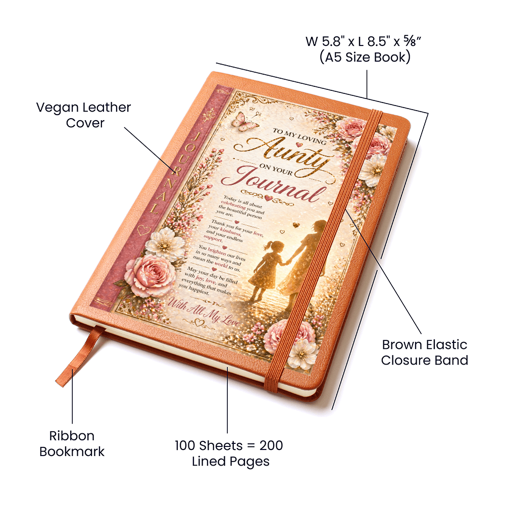 Aunty's Memory Journal Cover Design Gift