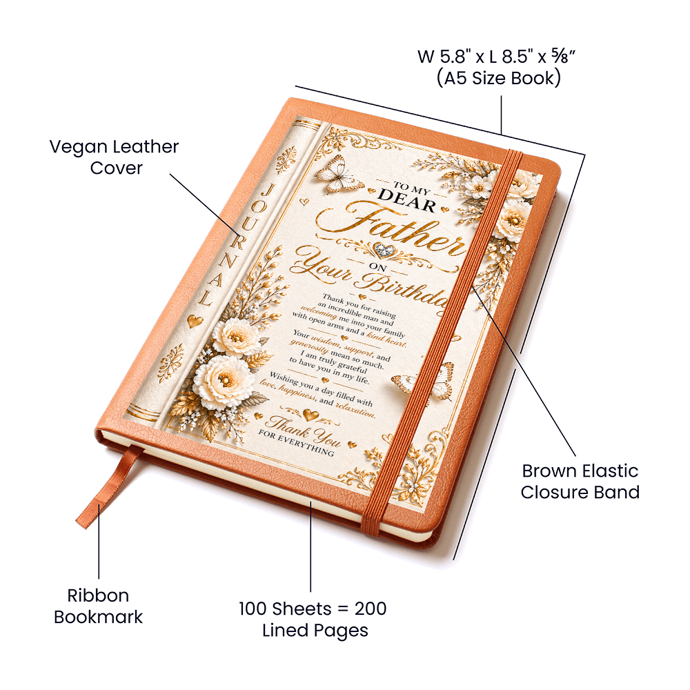 Elegant Birthday Tribute Journal For Father