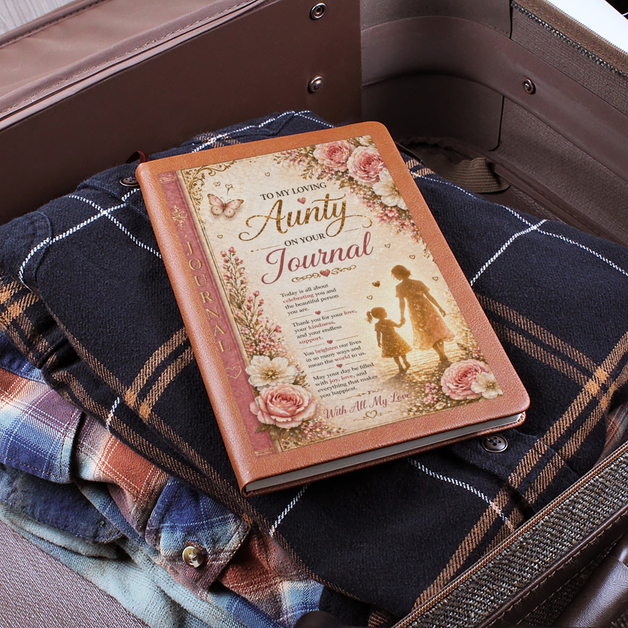 Aunty's Memory Journal Cover Design Gift