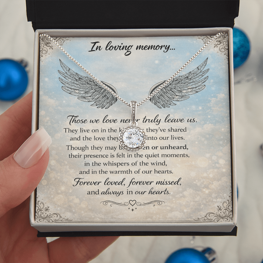 In Loving Memory of Our Loved Ones – Memorial Necklace Gift Set