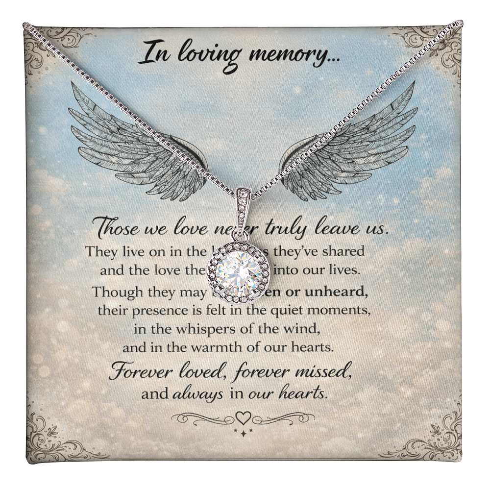 In Loving Memory of Our Loved Ones – Memorial Necklace Gift Set