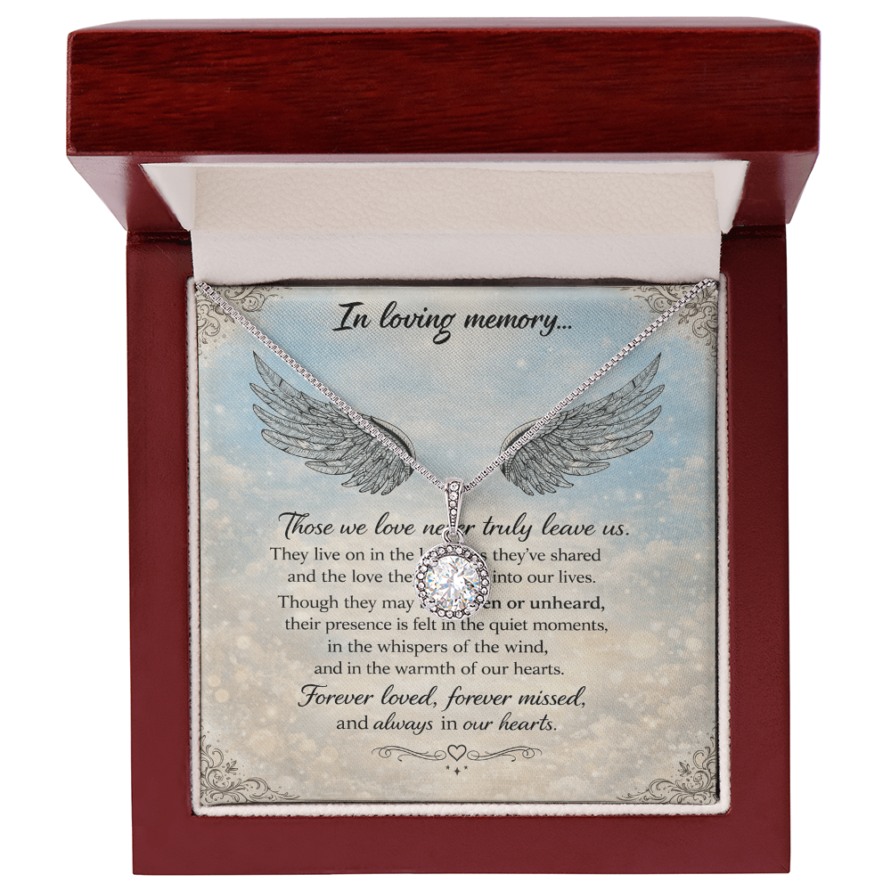 In Loving Memory of Our Loved Ones – Memorial Necklace Gift Set