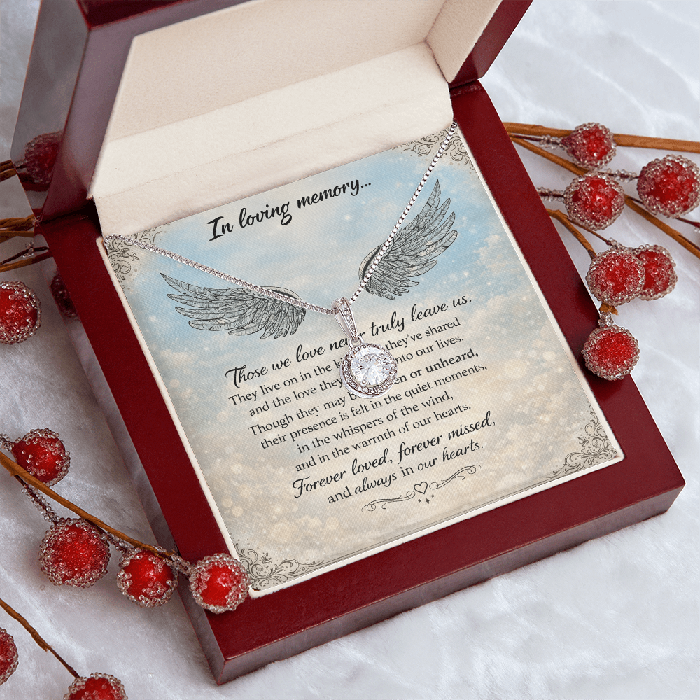 In Loving Memory of Our Loved Ones – Memorial Necklace Gift Set
