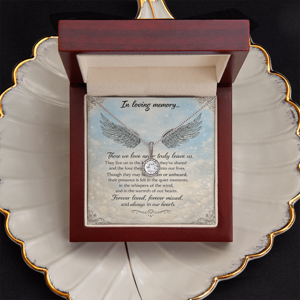 In Loving Memory of Our Loved Ones – Memorial Necklace Gift Set
