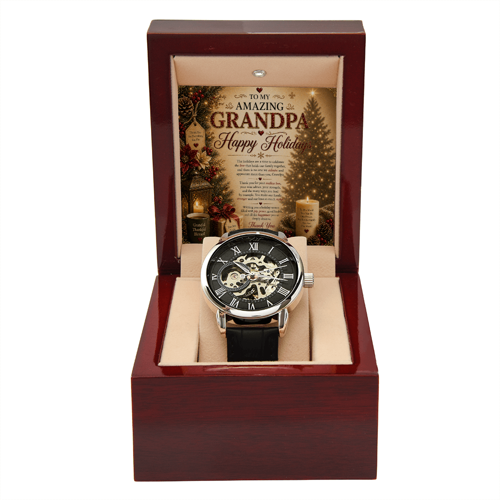 Luxurious & Spectacular Holidays Greeting For Grandpa Gift Set