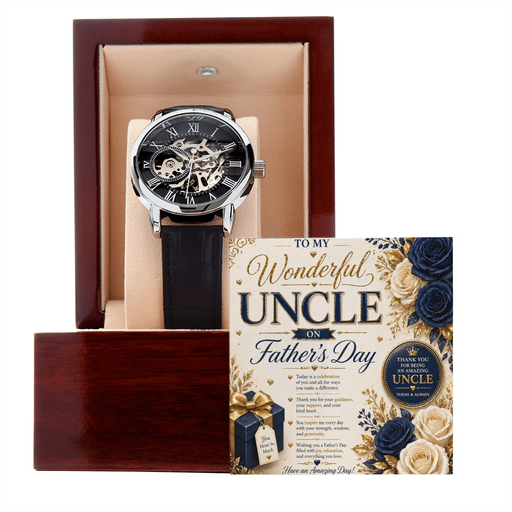 Loving Uncle On Father's Day Gift Set Card