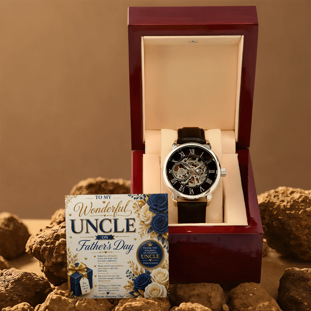 Loving Uncle On Father's Day Gift Set Card