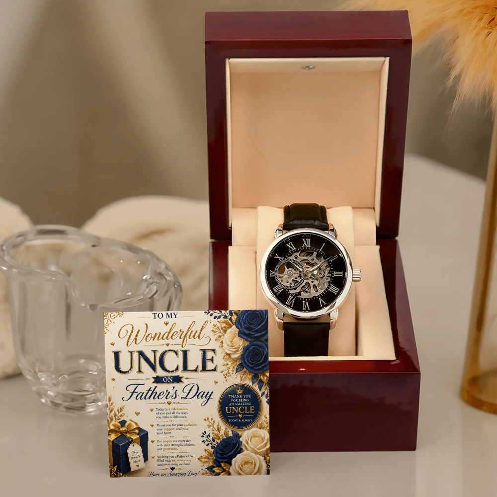 Loving Uncle On Father's Day Gift Set Card